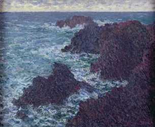 De rotsen bij Belle-Ile, de wilde kust, 1886